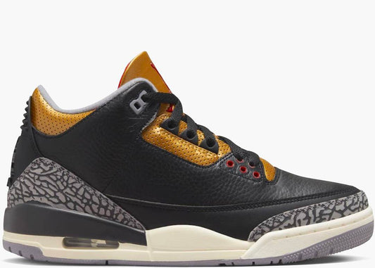 Nike Air Jordan 3 Retro Black Cement Gold (W)